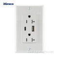 American Duplex 2.1A USB Charger Type-A Socket Receptacle